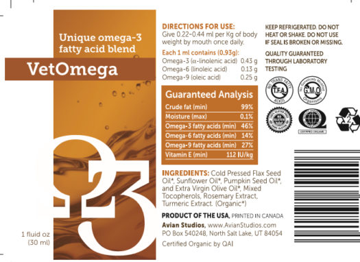 A label for omega 3 fish oil.